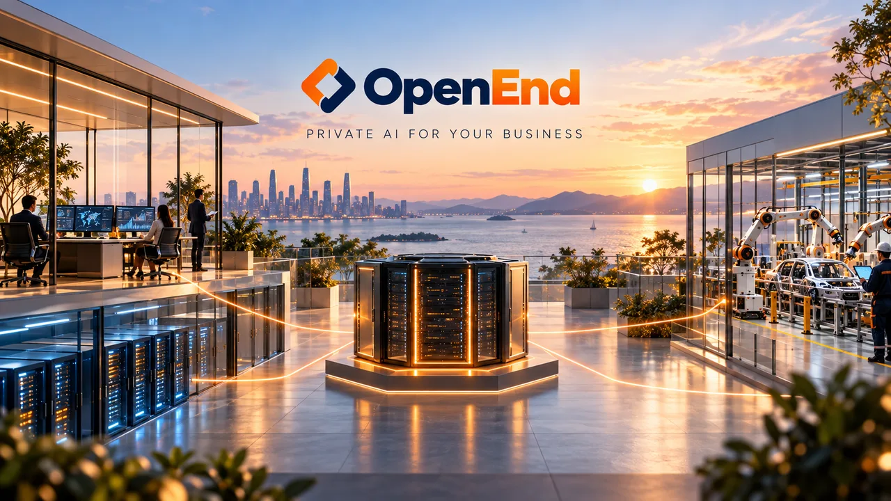 OpenEnd Private AI, a secure private AI platform for business.